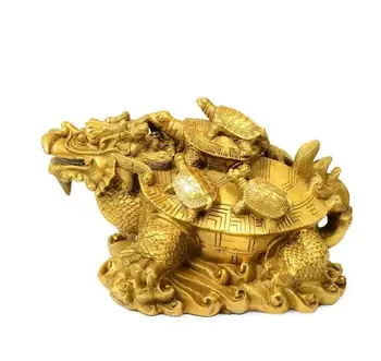 Copper Statue China Brass statue Mother and son dragon turtle copper fengshui Statue L 13cm
Copper Statue China Brass statue Mother and son dragon turtle copper fengshui Statue L 13cm