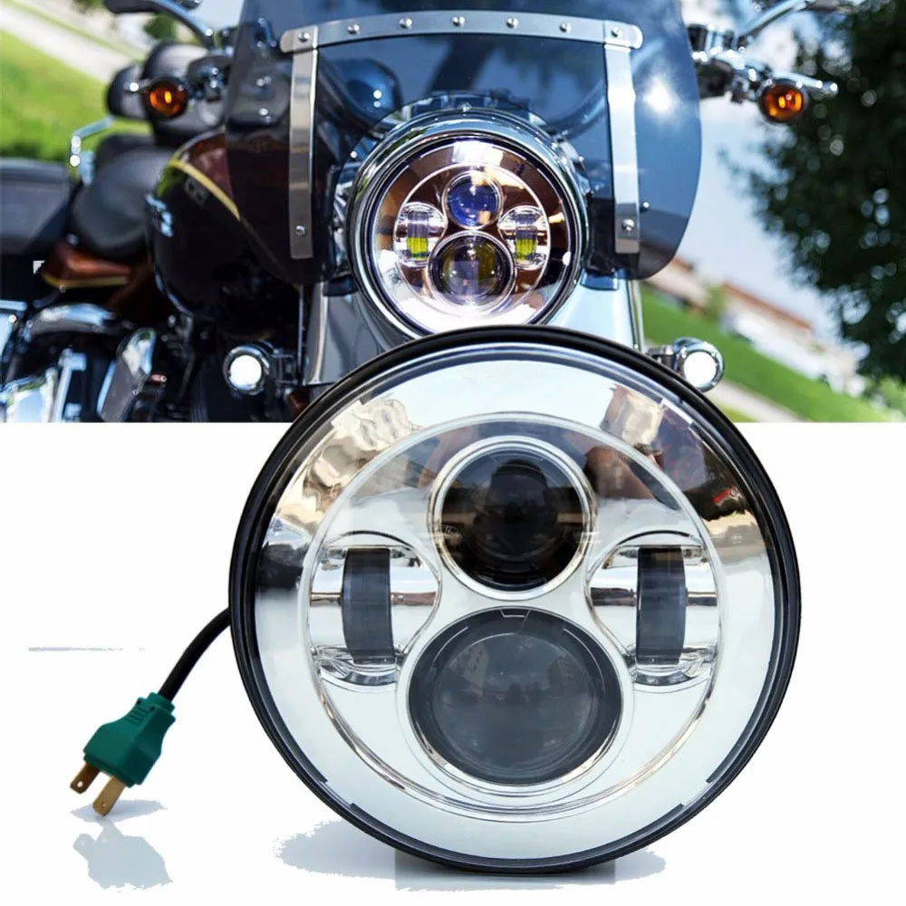 LED Projector Headlight Motorcycle Round 7 inch Headlight Motorcycle H4 High Low Beam Softail Models E039
LED Projector Headlight Motorcycle Round 7 inch Headlight Motorcycle H4 High Low Beam Softail Models E039