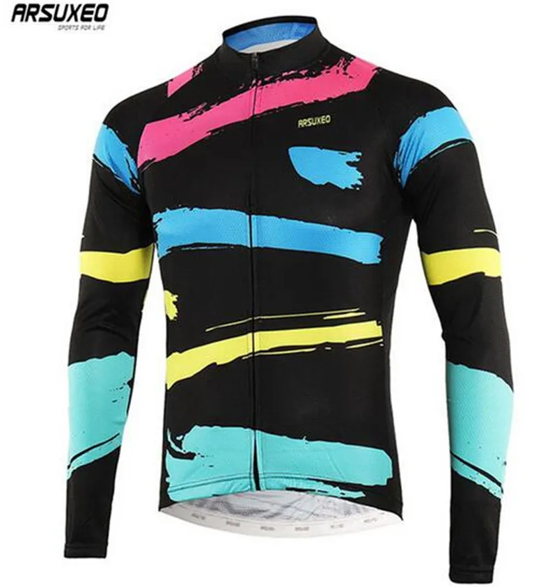 ARSUXEO Full Zipper Cycling Jersey Reflective Stripe Men Breathable Long Sleeve Bicycle Clothing Shirts MTB Clothing
ARSUXEO Full Zipper Cycling Jersey Reflective Stripe Men Breathable Long Sleeve Bicycle Clothing Shirts MTB Clothing