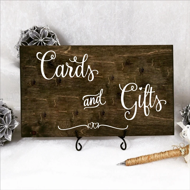 Cards and Gifts Charming Wedding Sign