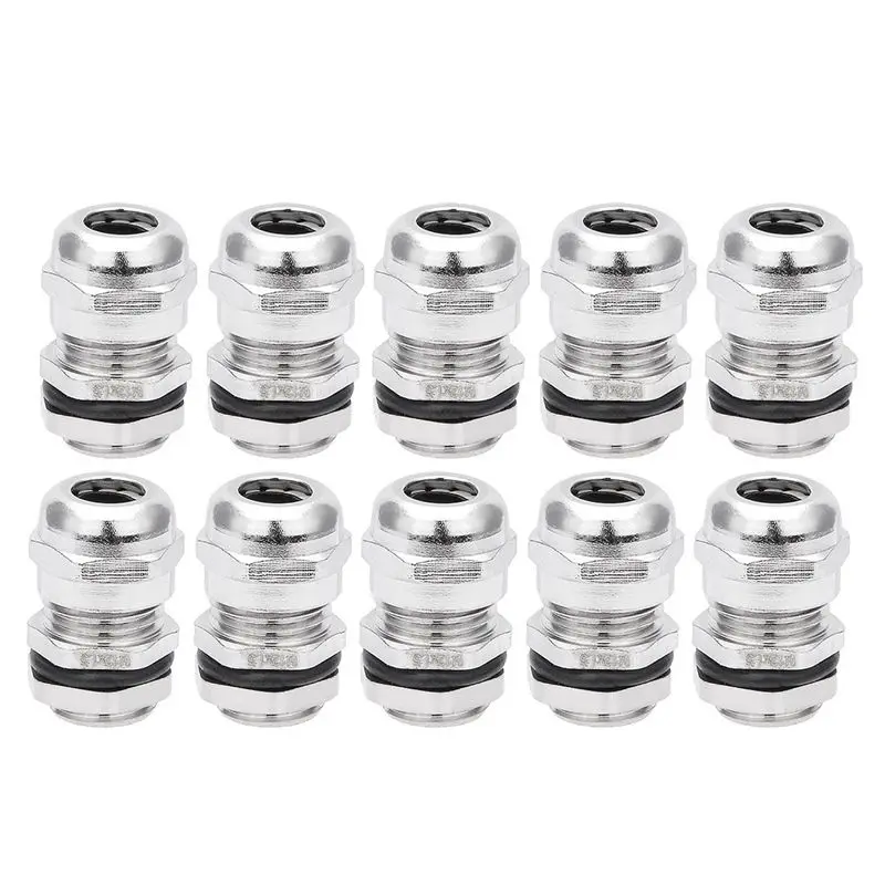 10PCS M121.5 Metal Waterproof Connector Fastener Locknut Stuffing Cable Gland Cable Range 3-6.5mm Thread Length 6mm
10PCS M121.5 Metal Waterproof Connector Fastener Locknut Stuffing Cable Gland Cable Range 3-6.5mm Thread Length 6mm