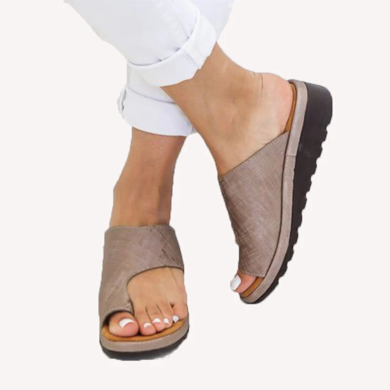 Women Slippers PU Leather Flat Sole Ladies Casual Soft Big Toe Foot Correction Sandal Orthopedic Bunion Corrector Women shoes
Women Slippers PU Leather Flat Sole Ladies Casual Soft Big Toe Foot Correction Sandal Orthopedic Bunion Corrector Women shoes