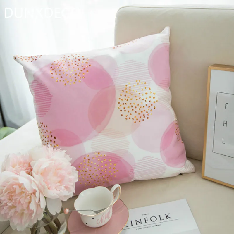 DUNXDECO Cushion Cover Decorative Pillow Case Modern Nordic Fresh Pink Green Leaf Geometric Soft Short Brush Coussin Sofa Decor
DUNXDECO Cushion Cover Decorative Pillow Case Modern Nordic Fresh Pink Green Leaf Geometric Soft Short Brush Coussin Sofa Decor