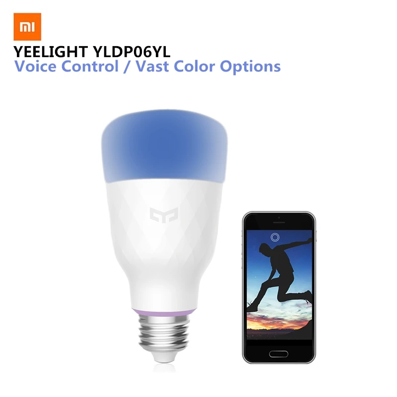 

Original YEELIGHT YLDP06YL 10W RGB E276/E27 Wireless WiFi Control Voice Control Smart Light Bulb Vast Color Options