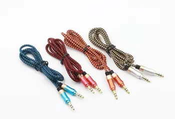 100pcs lots NylonAudio Cable Braided Fabric 3.5mm Jacks Male to Male AUX Auxiliary for Car Phonee
100pcs lots NylonAudio Cable Braided Fabric 3.5mm Jacks Male to Male AUX Auxiliary for Car Phonee