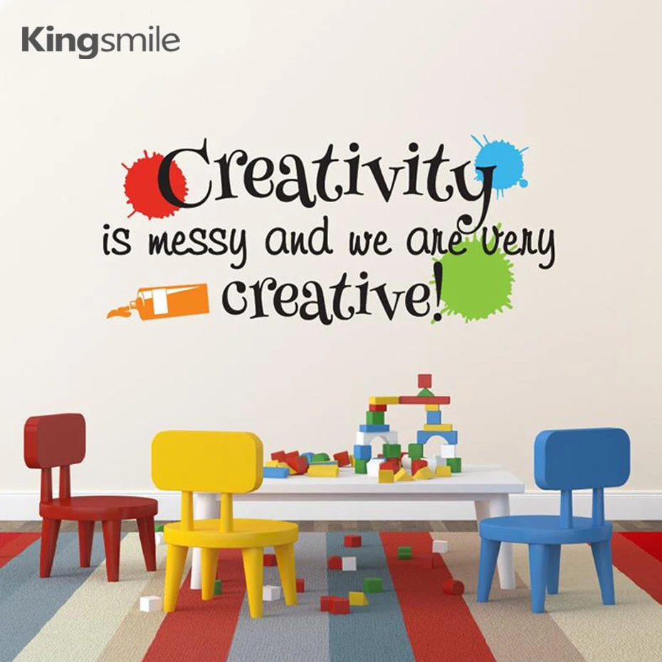 Playroom Wall Sticker Decals Creativity is Messy And We Are Very Creative with Paint Splats Masterpieces Nursery Kids Home Decor
Playroom Wall Sticker Decals Creativity is Messy And We Are Very Creative with Paint Splats Masterpieces Nursery Kids Home Decor