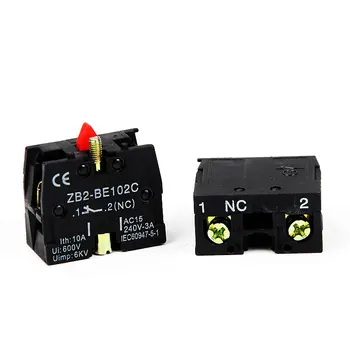 ZB2-BE101C 1NO XB2-BE101C Contact Block For Push Button Switch XB2-BE102C ZXB2-BE102C 1NC (Copper Part Sliver Contact)
ZB2-BE101C 1NO XB2-BE101C Contact Block For Push Button Switch XB2-BE102C ZXB2-BE102C 1NC (Copper Part Sliver Contact)