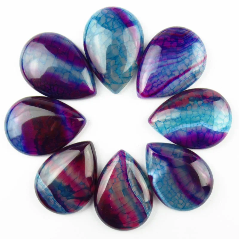 Beautiful 8Pcs 36x26x7mm Purple Blue Dragon Veins Agates Teardrop Cab Cabochon Ca180628(Send Randomly)
Beautiful 8Pcs 36x26x7mm Purple Blue Dragon Veins Agates Teardrop Cab Cabochon Ca180628(Send Randomly)