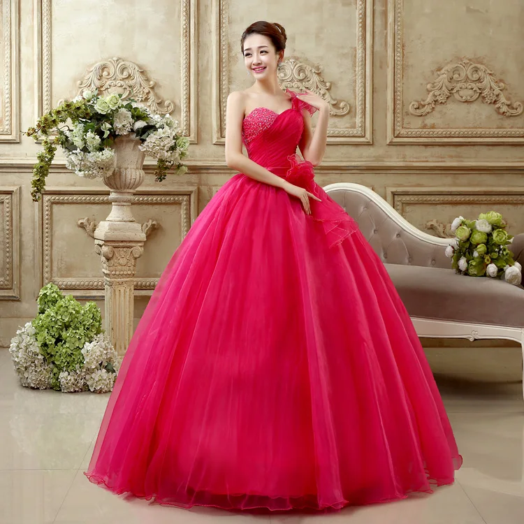 2017 New Arrival Luxury Sparkly Fuchsia Masquerade Ball Gowns Bling Crystals Sweetheart Quinceanera Dress Vestido De 15 Anos | Свадьбы и