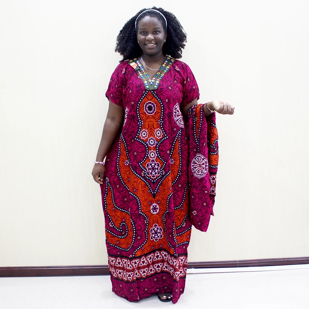 Traditional Print Sequins Short Sleeve Long Dress African Dashiki Casual Clothes For Women
Traditional Print Sequins Short Sleeve Long Dress African Dashiki Casual Clothes For Women