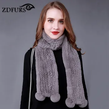 ZDFURS * New high quality real women Rex rabbit fur scarf Natural Rabbit Fur Scarves long scarf warm fur muffler
ZDFURS * New high quality real women Rex rabbit fur scarf Natural Rabbit Fur Scarves long scarf warm fur muffler