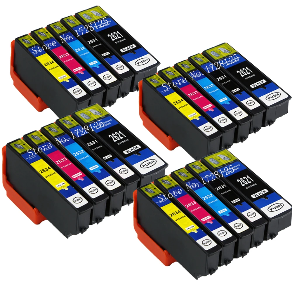 20 Compatible T2621-T2634 Inks for EPSON XP-600 XP-605 XP-700 XP-800 XP600 XP800 XP700 XP605 XP810 XP820 Printer
20 Compatible T2621-T2634 Inks for EPSON XP-600 XP-605 XP-700 XP-800 XP600 XP800 XP700 XP605 XP810 XP820 Printer