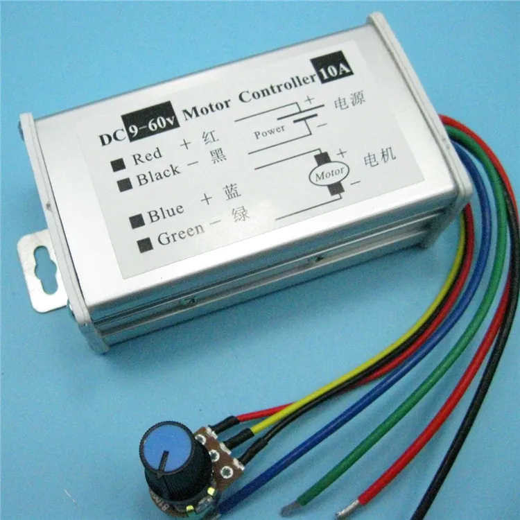 PWM DC motor stepless speed controller 9V 12V 24V 36V 48V 60V 20A Pulse Width Modulator motor Speed regulating switch 
PWM DC motor stepless speed controller 9V 12V 24V 36V 48V 60V 20A Pulse Width Modulator motor Speed regulating switch