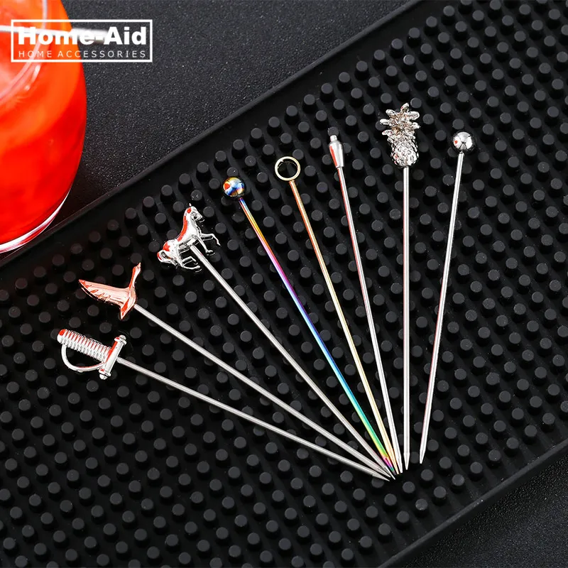 3ps Cocktail Pick Stainless Steel Fruit Sticks Bar Tools Drink Stirring Sticks Martini Picks Party Wedding Accessory
3ps Cocktail Pick Stainless Steel Fruit Sticks Bar Tools Drink Stirring Sticks Martini Picks Party Wedding Accessory
