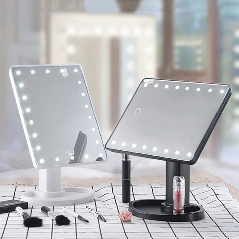 LED Touch Screen16/ 22 Light Makeup Mirror Table Desktop Makeup Magnifying Mirrors Vanity 3 Folding Adjustable Mirror
LED Touch Screen16/ 22 Light Makeup Mirror Table Desktop Makeup Magnifying Mirrors Vanity 3 Folding Adjustable Mirror