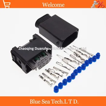 

10 sets AMP 6 Pin/way male&female auto restrictor sensor plug connector,auto waterproof electrical plug for BMW