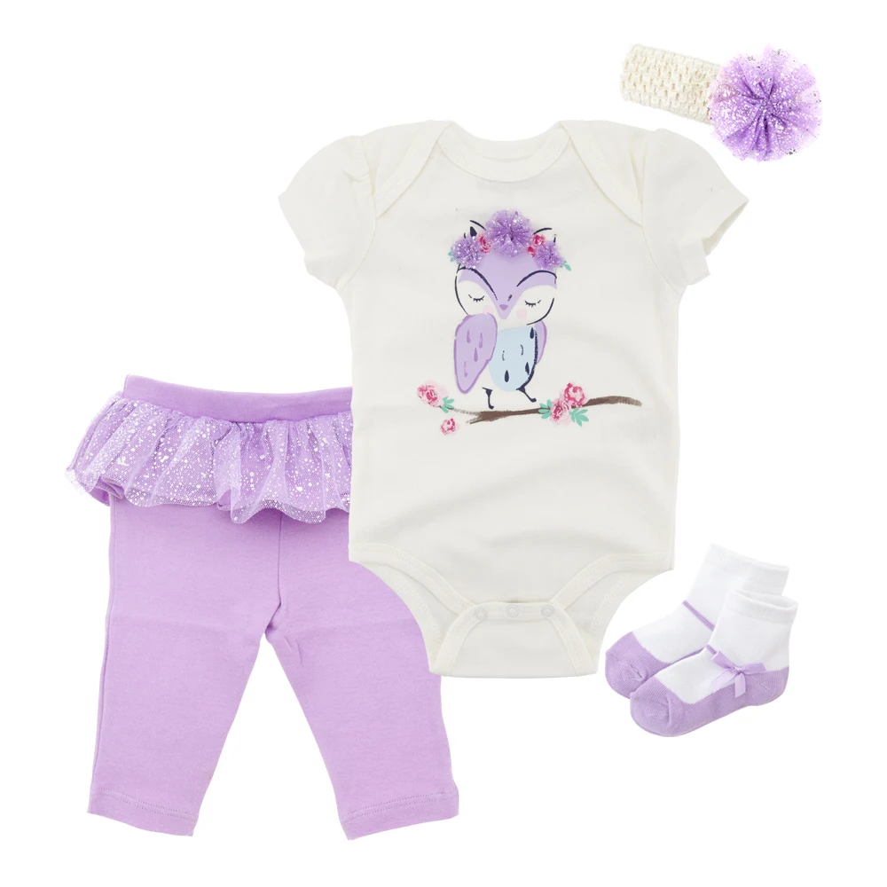 4pcs Newborn Infant Baby Girls Clothes Set Short Sleeve Bodysuit Pants Headband Outfit Set Ropa De Recien Nacida Baby Shoes Sock
4pcs Newborn Infant Baby Girls Clothes Set Short Sleeve Bodysuit Pants Headband Outfit Set Ropa De Recien Nacida Baby Shoes Sock