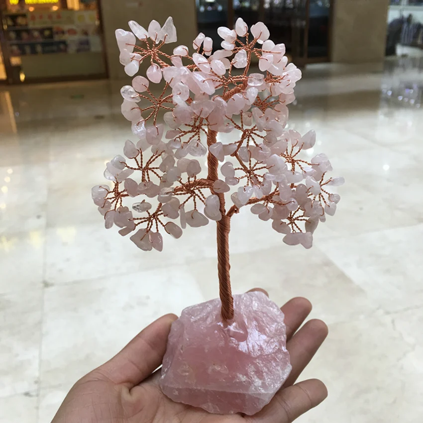 Crystal natural rose quartz gemMoney Tree Feng Shui Wealth Home Decor Miniature Figurines Party Gift Crystal Money Tree
Crystal natural rose quartz gemMoney Tree Feng Shui Wealth Home Decor Miniature Figurines Party Gift Crystal Money Tree