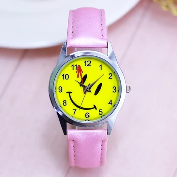 2018 new children girls lovely cartoon smile face quartz wrist watches students kids cute gifts electronic leather strap watches
2018 new children girls lovely cartoon smile face quartz wrist watches students kids cute gifts electronic leather strap watches