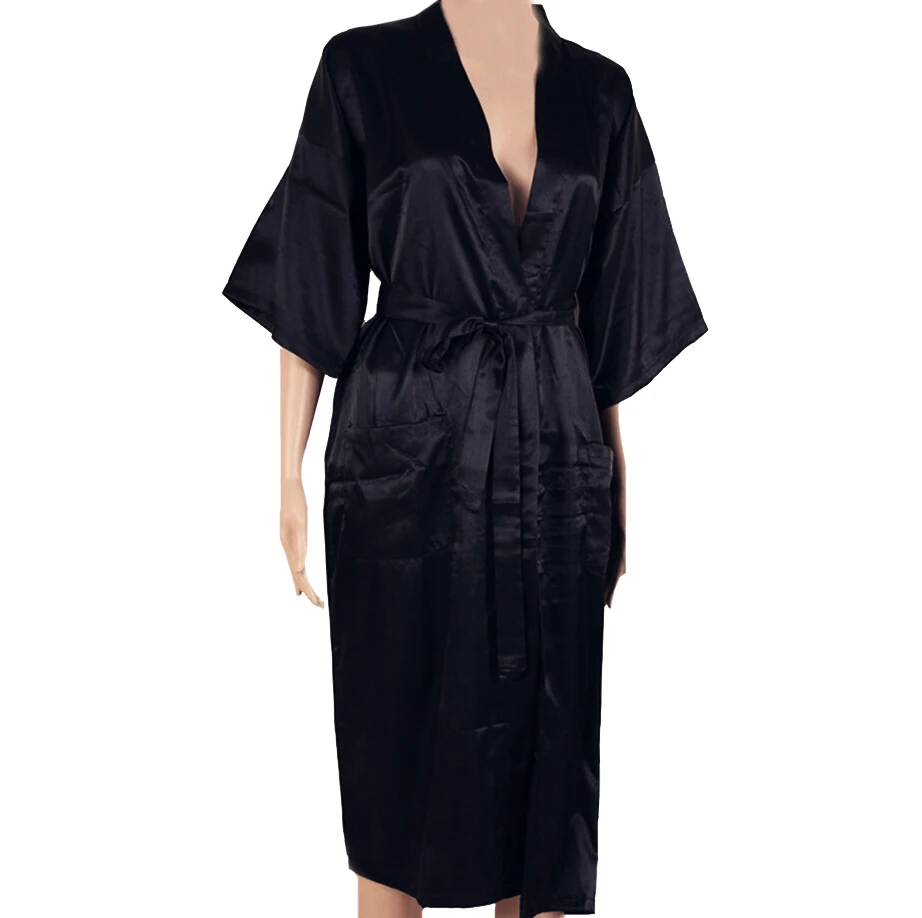 Sexy New Black Men Silk Long Kimono Robe Gown Solid Color Sleepwear Summer Casual Nightgown Plus Size S M L XL XXL XXXL S0026
Sexy New Black Men Silk Long Kimono Robe Gown Solid Color Sleepwear Summer Casual Nightgown Plus Size S M L XL XXL XXXL S0026
