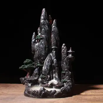 Mountain Shape Backflow Incense Burner Smoke Waterfall Ceramic Censer Aromatherapy Furnace Mountain River Handicraft Holder
Mountain Shape Backflow Incense Burner Smoke Waterfall Ceramic Censer Aromatherapy Furnace Mountain River Handicraft Holder