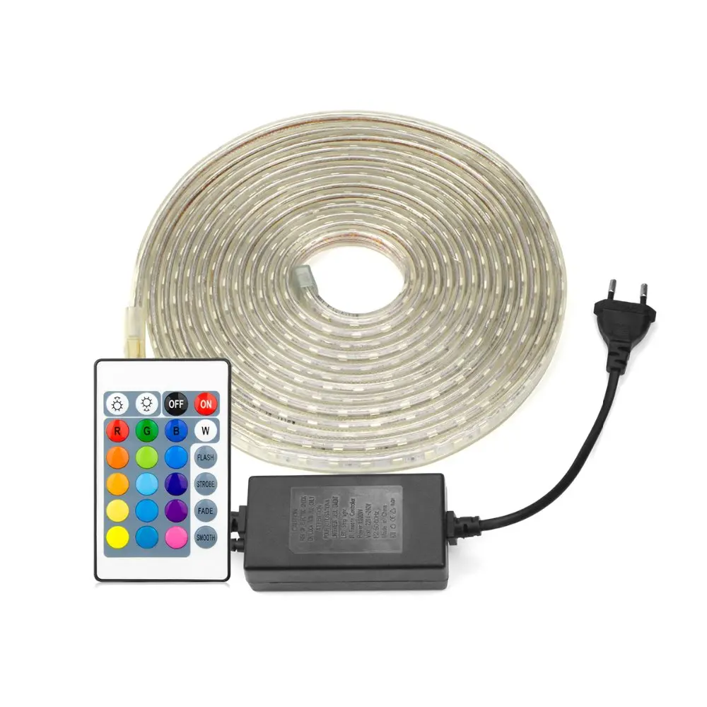 AIMENGTE Super bright 220V LED strip light 1M/2M/3M/4M/5M//10M/15M waterproof LED indoor outdoor decoration tape with EU plug
AIMENGTE Super bright 220V LED strip light 1M/2M/3M/4M/5M//10M/15M waterproof LED indoor outdoor decoration tape with EU plug