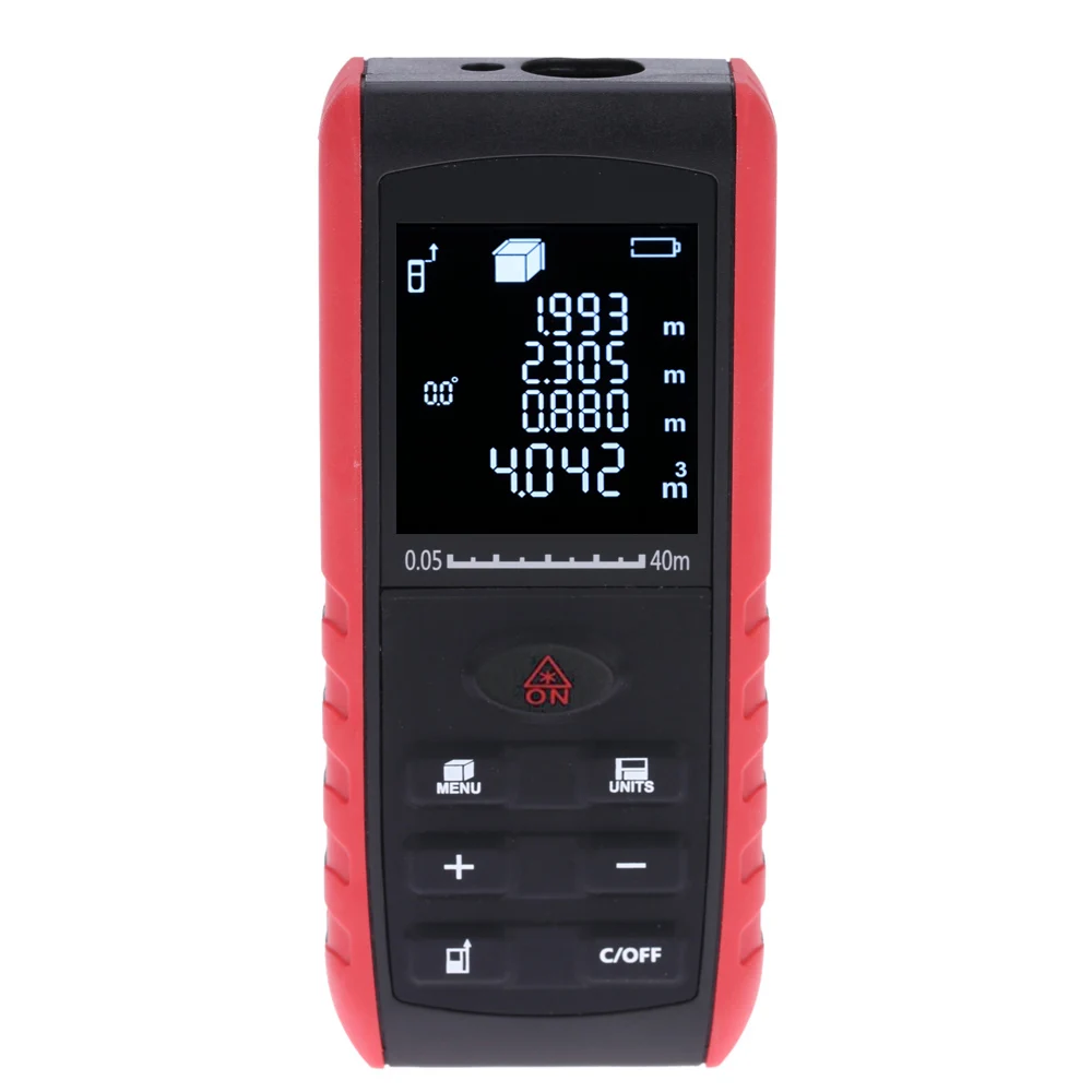 40m Digital Laser rangefinder Handheld laser Distance Meter Range Finder Area Volume Measurement Angle Indication
40m Digital Laser rangefinder Handheld laser Distance Meter Range Finder Area Volume Measurement Angle Indication