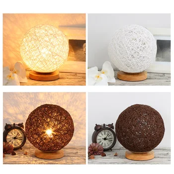 LED night light wood twine rattan ball table lamp ball small table lamp for Bedroom bedside personality decor creative dimmable
LED night light wood twine rattan ball table lamp ball small table lamp for Bedroom bedside personality decor creative dimmable