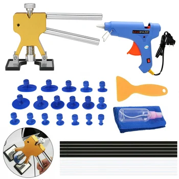 Paintless Dent Repair Tools Car dent remover Kit Dent Lifter Puller Glue Tabs Glue Gun Tools Glue Sticks 33pcs
Paintless Dent Repair Tools Car dent remover Kit Dent Lifter Puller Glue Tabs Glue Gun Tools Glue Sticks 33pcs