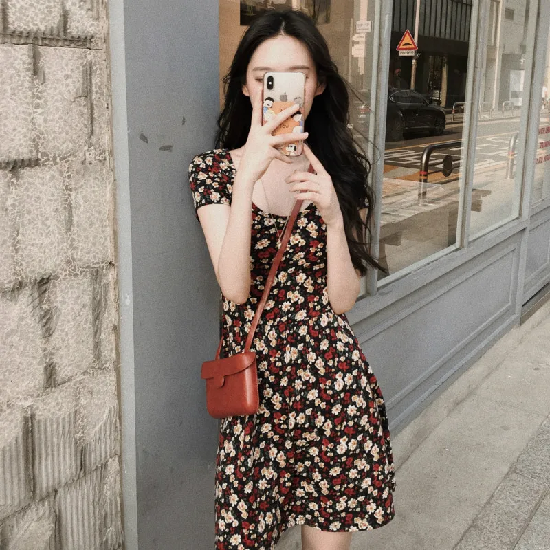 Women Summer Elastic Mini Floral Dress Ladies Short Sexy A-line Bodycon Vestidos Robe Femme Ete Sweet Elegant Sukienki
Women Summer Elastic Mini Floral Dress Ladies Short Sexy A-line Bodycon Vestidos Robe Femme Ete Sweet Elegant Sukienki
