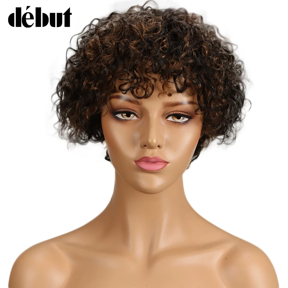 Debut Wigs For Black Women Ombre Curly Human Hair Wig Short Afro Jerry Curl Human Hair Wigs Human Wigs Free Shipping
Debut Wigs For Black Women Ombre Curly Human Hair Wig Short Afro Jerry Curl Human Hair Wigs Human Wigs Free Shipping
