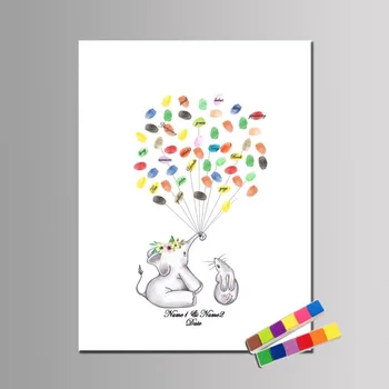 Rabbit Painting Fingerprint Guest Book Custom name date boy Baby Shower Party Decoration Girls Birthday Baptism Gift decoration
Rabbit Painting Fingerprint Guest Book Custom name date boy Baby Shower Party Decoration Girls Birthday Baptism Gift decoration
