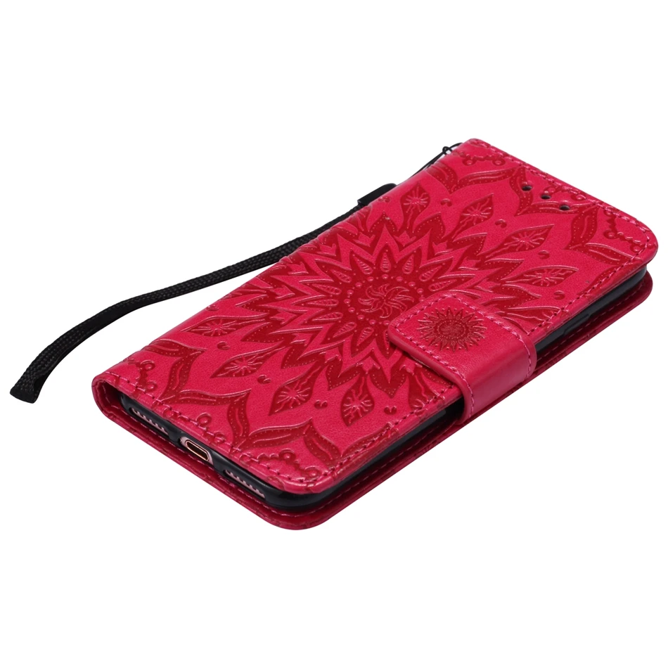 Luxury Phone Bags for Apple 5s 5G 6s SE 7 5.5 Case Emboss Mandala Retro PU Leather Stand Flip Wallet for iphone 7 plus coque (6)