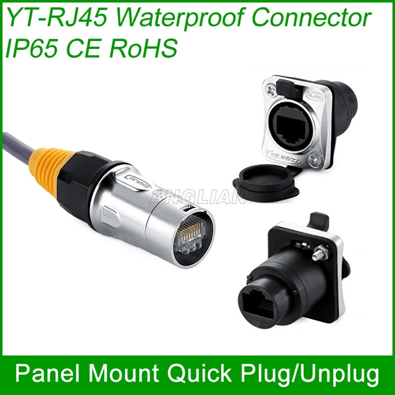 RJ45 plug socket screw type CAT5E waterproof connector panel mount metal ethernet PCB Network connector Cnlinko 1 unit
RJ45 plug socket screw type CAT5E waterproof connector panel mount metal ethernet PCB Network connector Cnlinko 1 unit