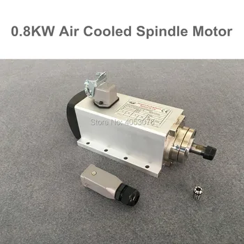 High speed spindle 800w air cooling cnc milling spindle motor 0.8kw 220v ER11 with 4pcs bearing for cnc router
High speed spindle 800w air cooling cnc milling spindle motor 0.8kw 220v ER11 with 4pcs bearing for cnc router