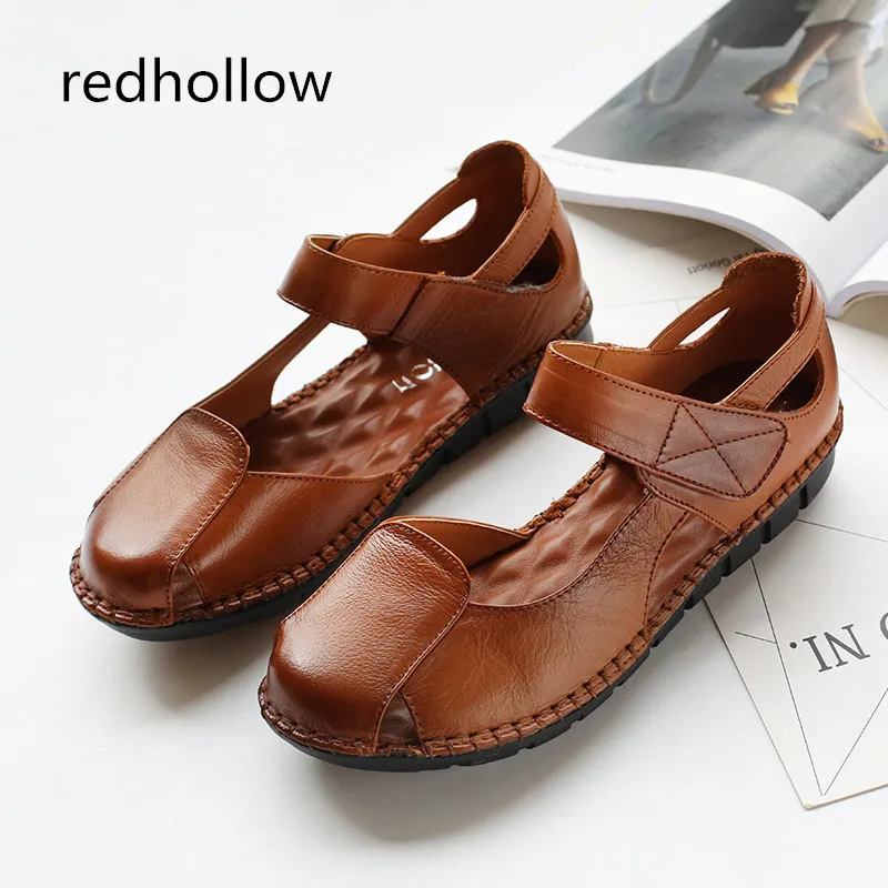 Woman Sandals Genuine Leather Shoes Soft Summer Sandals Casual Women Shoes Breathable Leather Sandals Ethnic Flats Hook & Loop
Woman Sandals Genuine Leather Shoes Soft Summer Sandals Casual Women Shoes Breathable Leather Sandals Ethnic Flats Hook & Loop