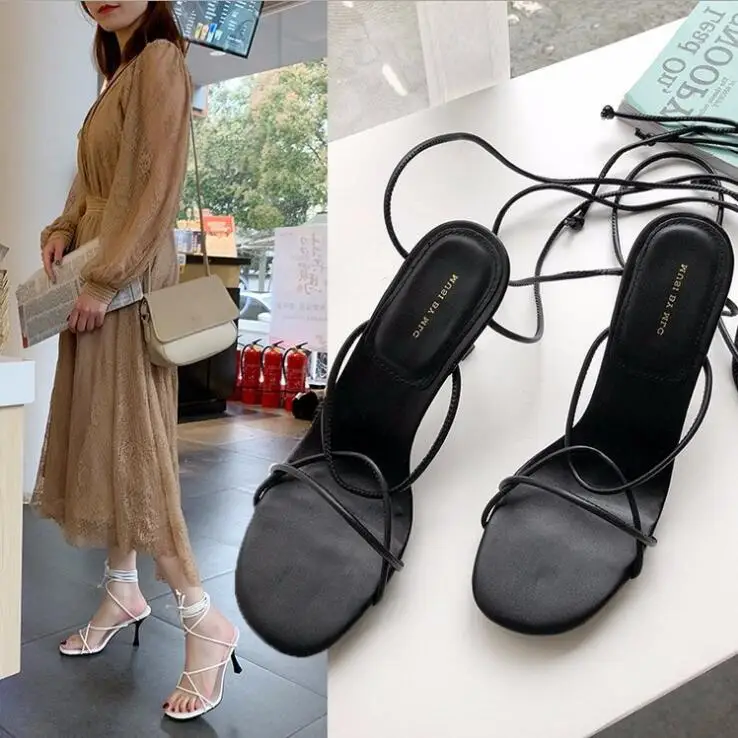 Women's single shoes summer fine with Roman shoes high heel women's shoes lace shoes casual comfort 2019 new
Women's single shoes summer fine with Roman shoes high heel women's shoes lace shoes casual comfort 2019 new