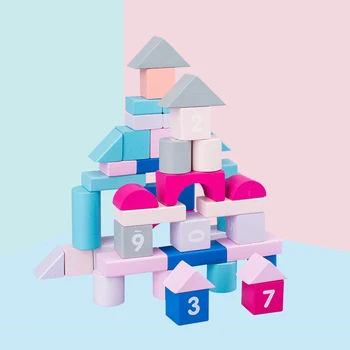 New High Quality 50pcs/set Cute baby DIY wooden blocks toys Macaron Early education game math toys for kids children
New High Quality 50pcs/set Cute baby DIY wooden blocks toys Macaron Early education game math toys for kids children