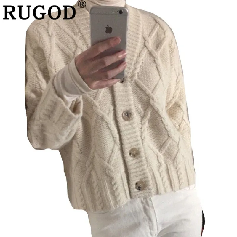 RUGOD Casual Vintage Women Cardigans Solid Loose Women Sweaters O-Neck Knitted Women Winter Clothes pull femme hiver
RUGOD Casual Vintage Women Cardigans Solid Loose Women Sweaters O-Neck Knitted Women Winter Clothes pull femme hiver