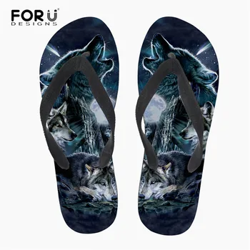 FORUDESIGNS 3D Wolf Slipper for Men Summer Light Home Flip Flops Male Anti-slip Beach Sandals Casual Shoes chaussure homme
FORUDESIGNS 3D Wolf Slipper for Men Summer Light Home Flip Flops Male Anti-slip Beach Sandals Casual Shoes chaussure homme