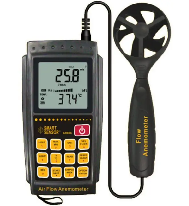 Anemometer Wind Speed Gauge Wind Speed Measuring Range 0.3~45 m/s Air Flow Tester
Anemometer Wind Speed Gauge Wind Speed Measuring Range 0.3~45 m/s Air Flow Tester