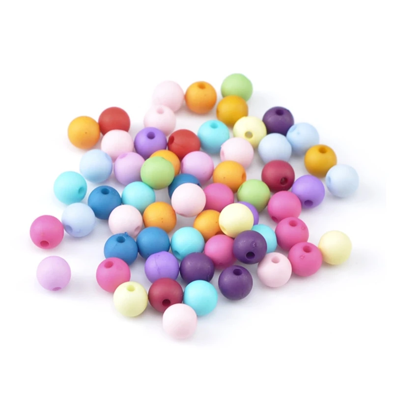 8SEASONS 300 PCs Randomly Mixed Matt Candy Color Round Acrylic Spacer Beads 8mm(3/8") Dia. Hole about 1.8mm DIY Jewelry Supplier
8SEASONS 300 PCs Randomly Mixed Matt Candy Color Round Acrylic Spacer Beads 8mm(3/8") Dia. Hole about 1.8mm DIY Jewelry Supplier