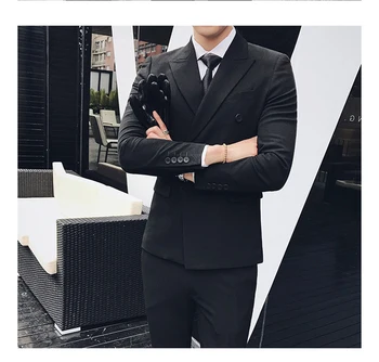 Custom Made Formal Business Suits Wedding Suits Slim Fit for Men Double Breasted Two Buttons Notched Lapel 2 Pieces 2018 New
Custom Made Formal Business Suits Wedding Suits Slim Fit for Men Double Breasted Two Buttons Notched Lapel 2 Pieces 2018 New