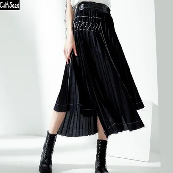 Cultiseed Women High Waist Pleated Skirts Female Fashion Vintage Office Work Party Skirts Ladies New Irregular Skirts Clothing
Cultiseed Women High Waist Pleated Skirts Female Fashion Vintage Office Work Party Skirts Ladies New Irregular Skirts Clothing