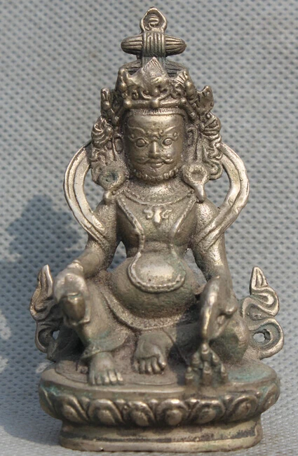 Tibet Buddhism Miao Silver Seat Yellow Mouse Jambhala Wealth God Buddha Statue S0705 Discount 35%
Tibet Buddhism Miao Silver Seat Yellow Mouse Jambhala Wealth God Buddha Statue S0705 Discount 35%