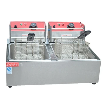 1PC Commercial duplex double sieve electric frying stove with limit probe is Fried chicken leg chips, FY-82A
1PC Commercial duplex double sieve electric frying stove with limit probe is Fried chicken leg chips, FY-82A