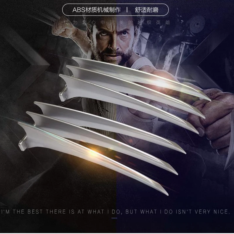 Adult Children 1pair version Wolverine Claws Hard Plastic Weapons Cosplay The Props
Adult Children 1pair version Wolverine Claws Hard Plastic Weapons Cosplay The Props