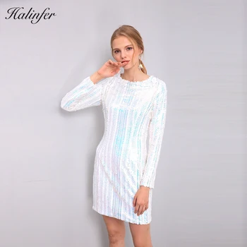 Halinfer 2018 New summer women dress sexy bodycon O-Neck Sequined bandage dress celebrity Homecoming party dresses vestidos
Halinfer 2018 New summer women dress sexy bodycon O-Neck Sequined bandage dress celebrity Homecoming party dresses vestidos