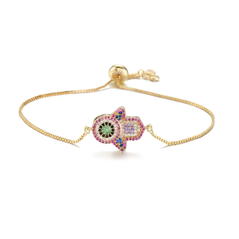 2019 New Fashion Colourful Cubic Zirconia Jewelry Female Accessories Classic Palm Design Charm Bracelets For Women Girl Gift
2019 New Fashion Colourful Cubic Zirconia Jewelry Female Accessories Classic Palm Design Charm Bracelets For Women Girl Gift