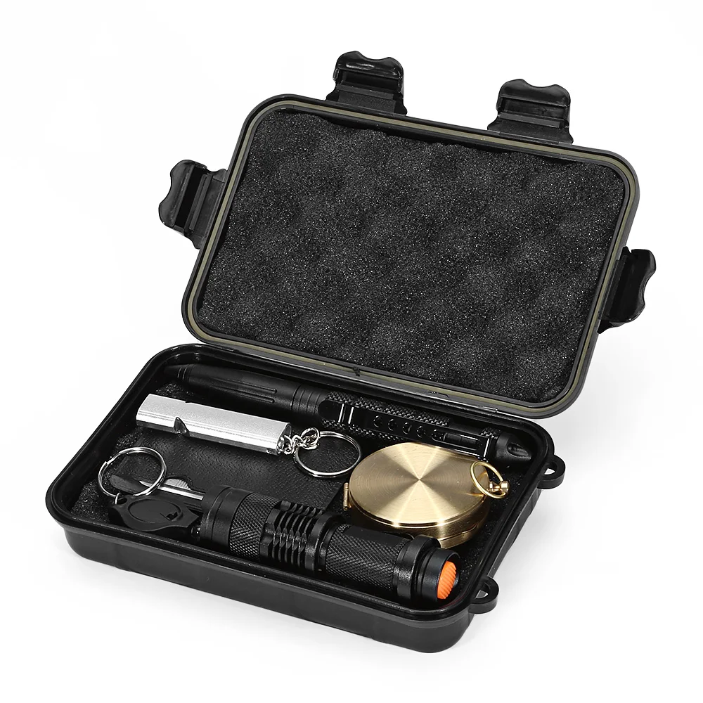 7 in 1 Multifunctional Emergency Survival Kit Outdoor SOS Equipment Tool for Traveling Hiking Camping Climbing Hunting
7 in 1 Multifunctional Emergency Survival Kit Outdoor SOS Equipment Tool for Traveling Hiking Camping Climbing Hunting